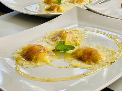 Pineapple Ravioli with Crème Brûlée