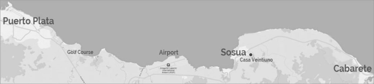 Map of Puerto Plata to Cabarete