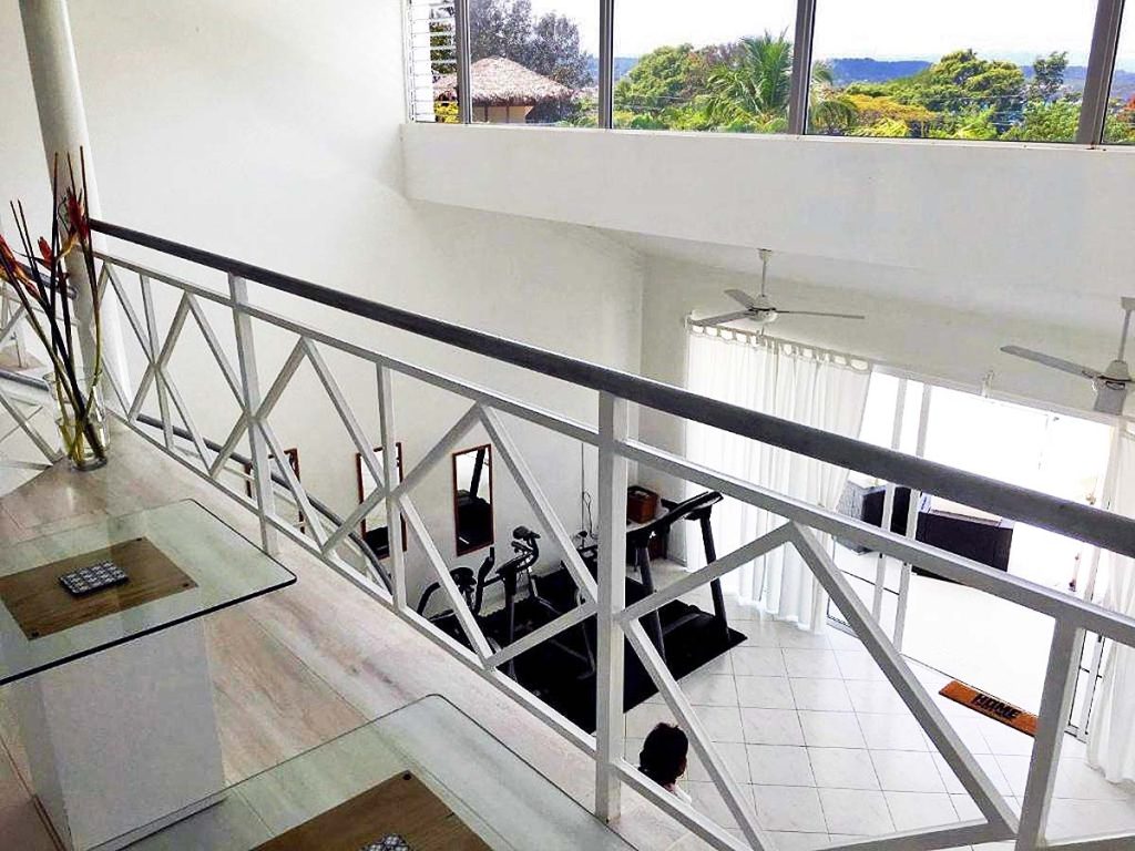 overlooking fitness centre